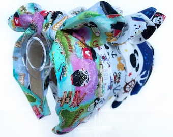 Disney Cruise Top Knot and Bow Headband