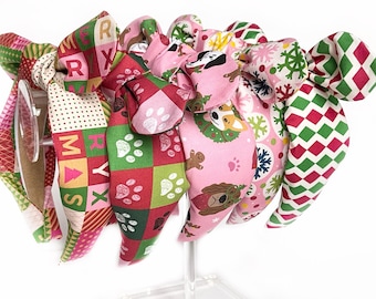 Christmas Cheer Top Knot & Bow Headband