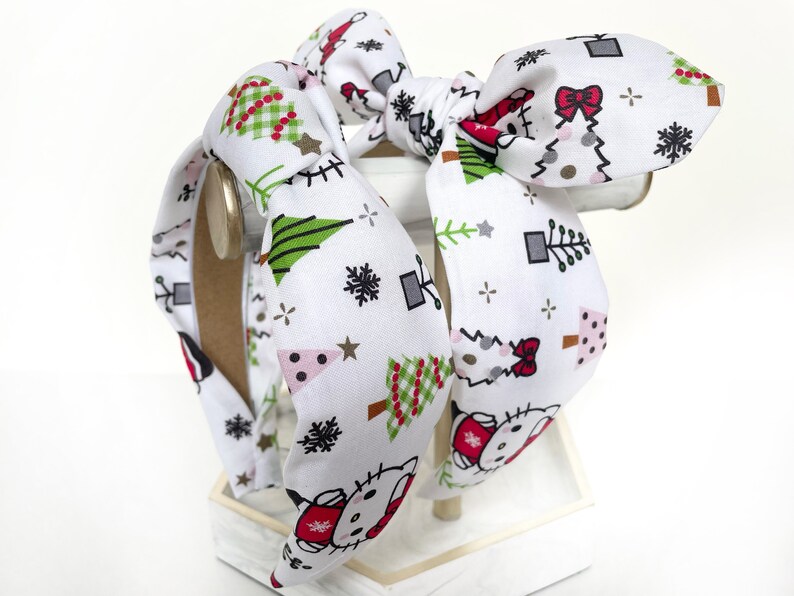 Hello Kitty Top Knot and Bow Headband 2 Christmas