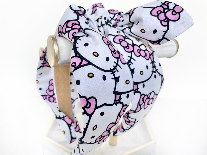 Hello Kitty Top Knot and Bow Headband 2 Pink Bow