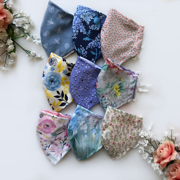 Floral Face Mask Etsy