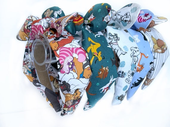 Disney Cats and Dogs Top Knot and Bow Headband