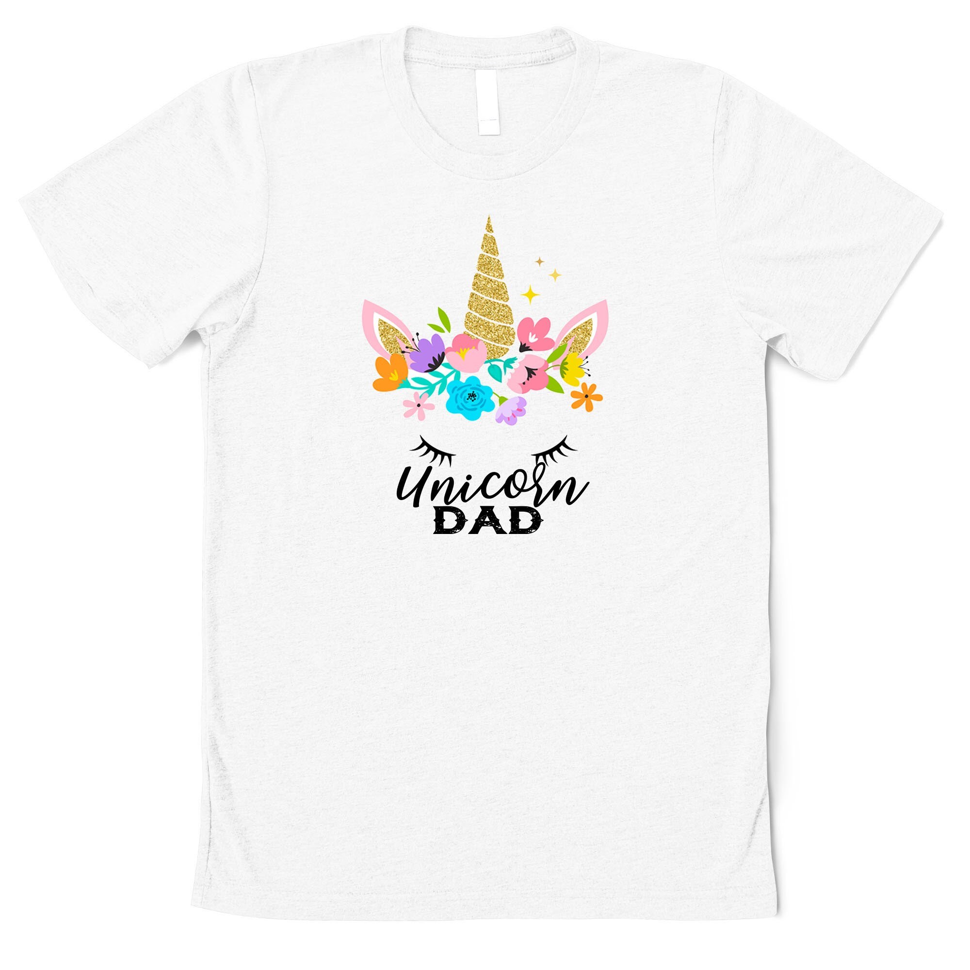 unicorn birthday dad shirt