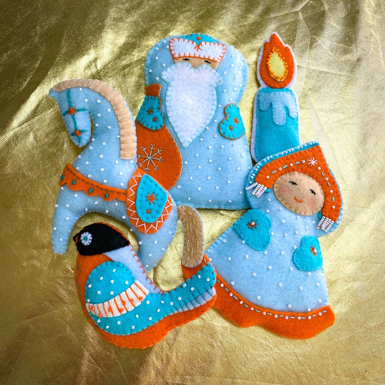 Christmas Felt Ornament PDF Pattern Christmas Tree - Etsy