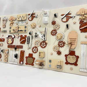 Extra Large Busy Board for playroom, wall mounted sensory board, busy board for toddler, montessori board, sensory wall panels for adhd