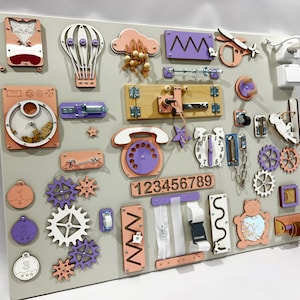 Do-Electr Montessori Busy Board - Motorikbrett Als Pyramide Für Kinder