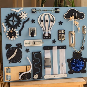 Sensory board, toddler busy board, fidget toys, busy board, small busy board, autism toys