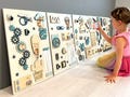 Montessori Wall Busy Board – Toddler Wall Toy, Wooden Sensory Play Panel, Indoor Playground or Playroom Wall Decor product logo