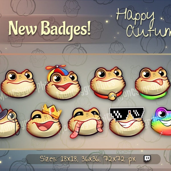 Twitch Lizard sub bit badges / Reptile badges for streamers / kawaii cute lizard badge for your Twitch, Discord