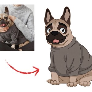 Cartoon pet portrait, Pet portrait from photo, Funny pet portrait, Pet and owner portrait, Custom pet canvas, Pet family portrait