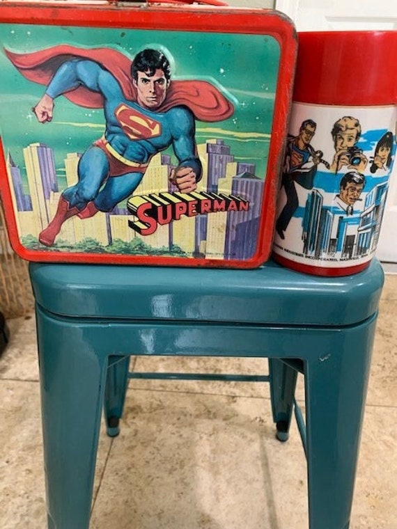 1978 Vintage Superman Lunch Box and Thermos Etsy