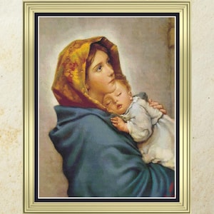 Madonna of the Streets Pattern: Roberto Ferruzzi Artwork (Digital Download)