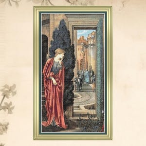 Danae Kreuzstichmuster: Burne-Jones Art, griechische Mythologie