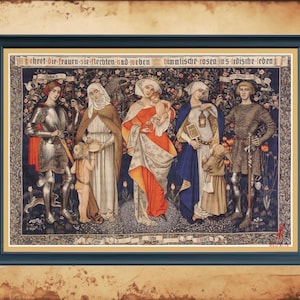 Marianne Stokes Kreuzstichmuster: Großes Wandbild von Frauen
