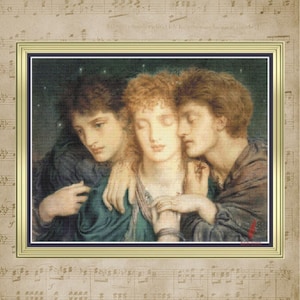 Cross Stitch Pattern: The Sleepers and the One That Watcheth - Full Coverage Design