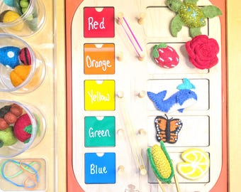 Flisat Match It Activities Insert \ Wooden Trofast Sensory Bin Lid for Letters Numbers Pictures M Matching Games \ Wood Matching Game Tray