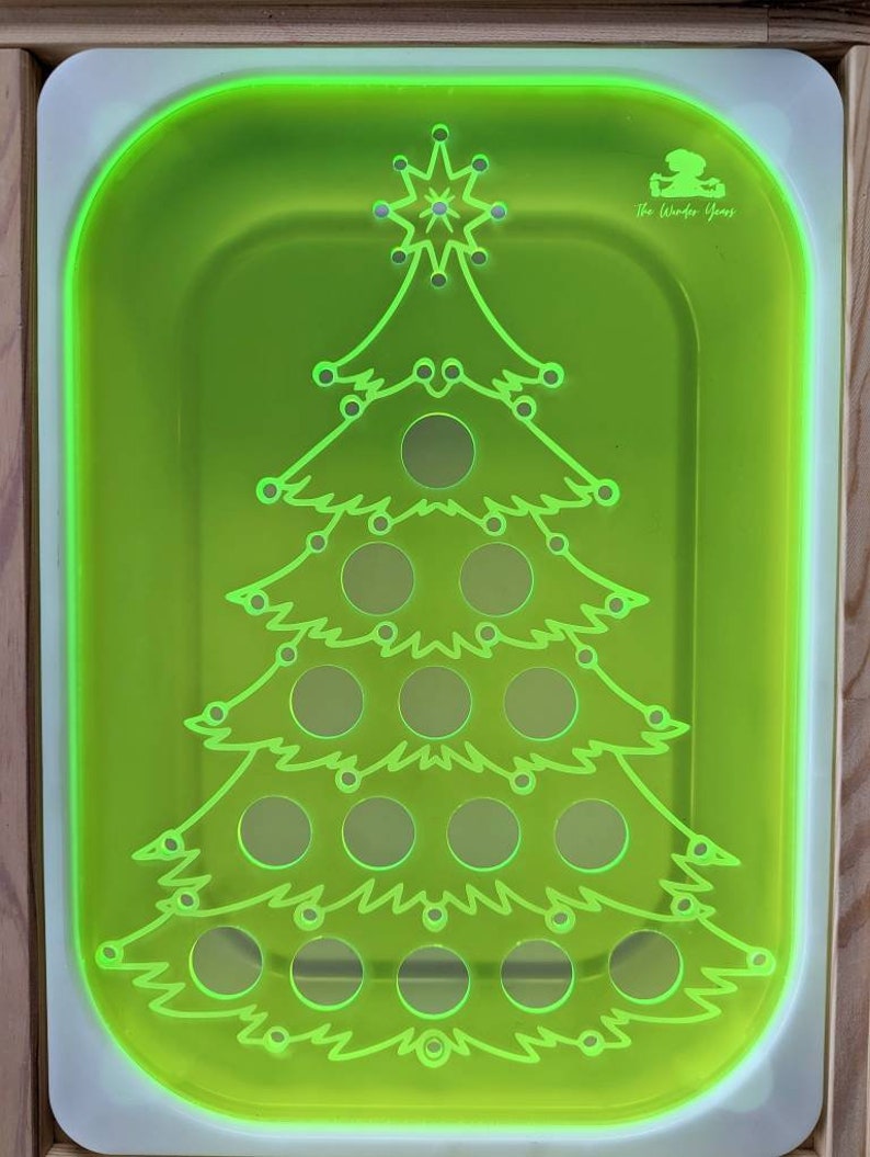 Christmas Tree Insert / Flisat Christmas Insert / Christmas Board / Christmas Sensory Bin / XMAS Insert / Christmas Tree Peg Board / Trofast image 5