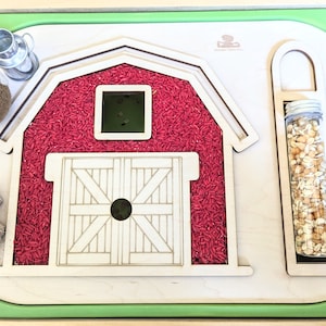 Farm Insert / Barn Insert / Farm Trofast Insert / Farm Insert / Farm Sensory Bin / Farm Flisat Insert / Farm Flisat Lid / Farm Trofast Lid