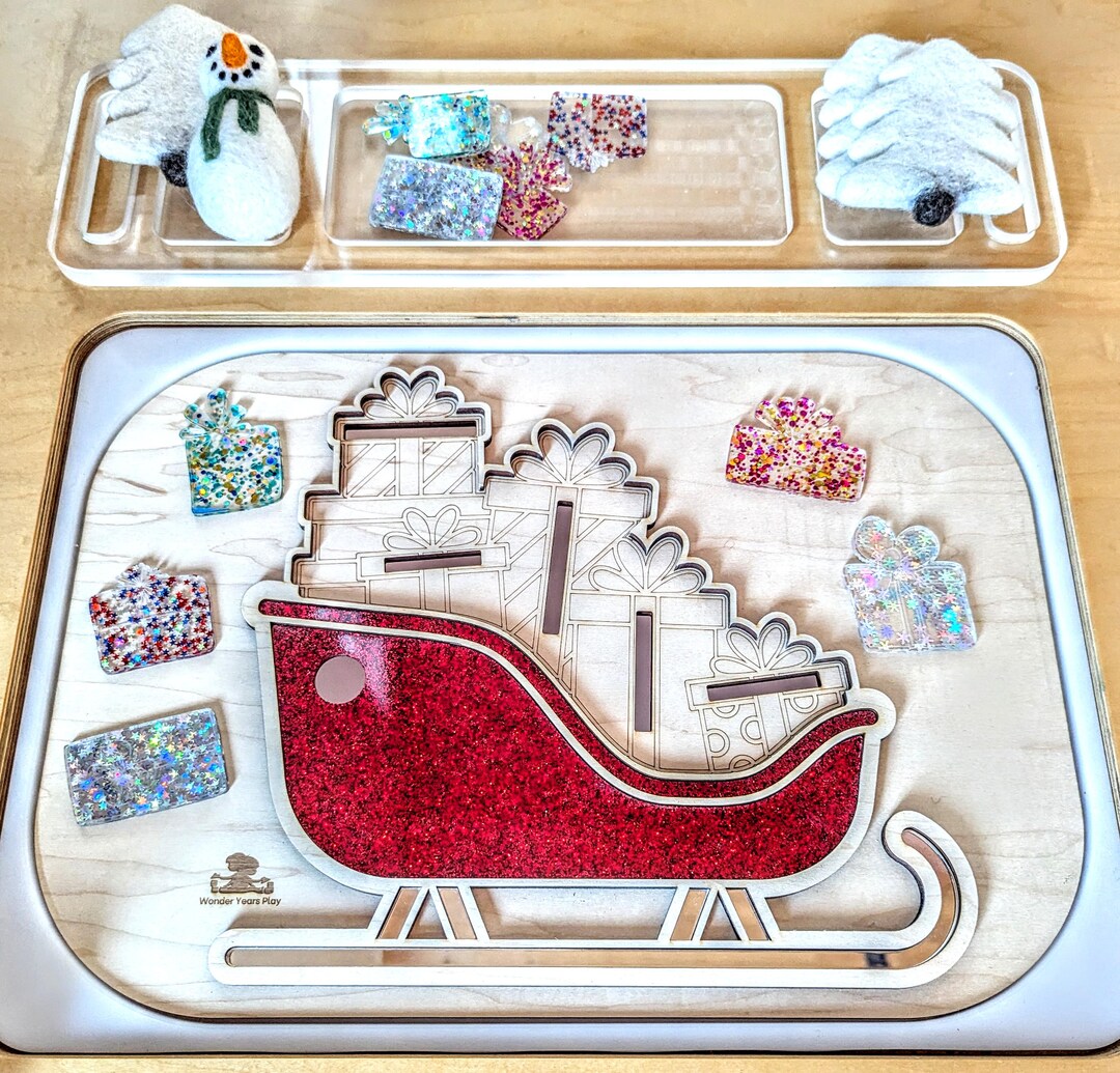 Santa Insert Santa's Sleigh Flisat Insert / Santa Trofast Bin Lid / Christmas ...
