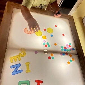 1, 2 or 3 Pieces Light Table Lids for Beright Sensory Table / Acrylic Light Table Top / Sensory Play Light Box / Dry Erase Table Covers