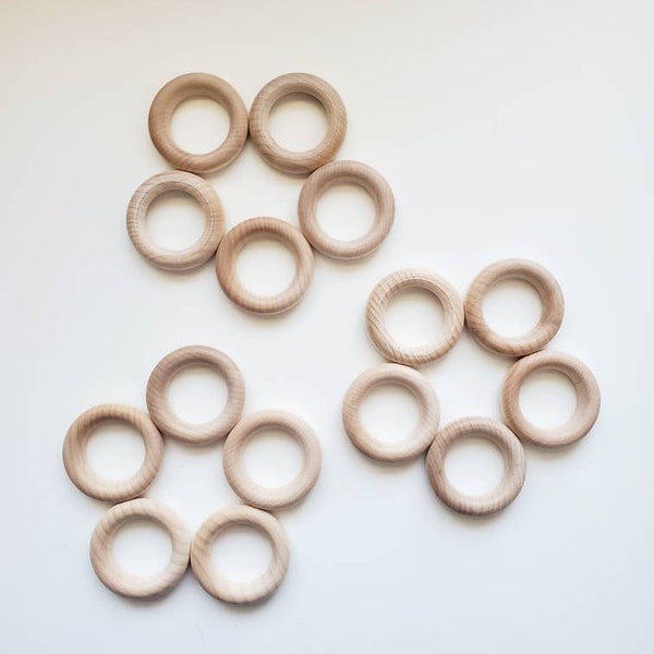 Maple Wood Rings / Montessori Sensory Tools / Waldorf Tools / Flisat Sensory Table Accessories / Sensory Tools