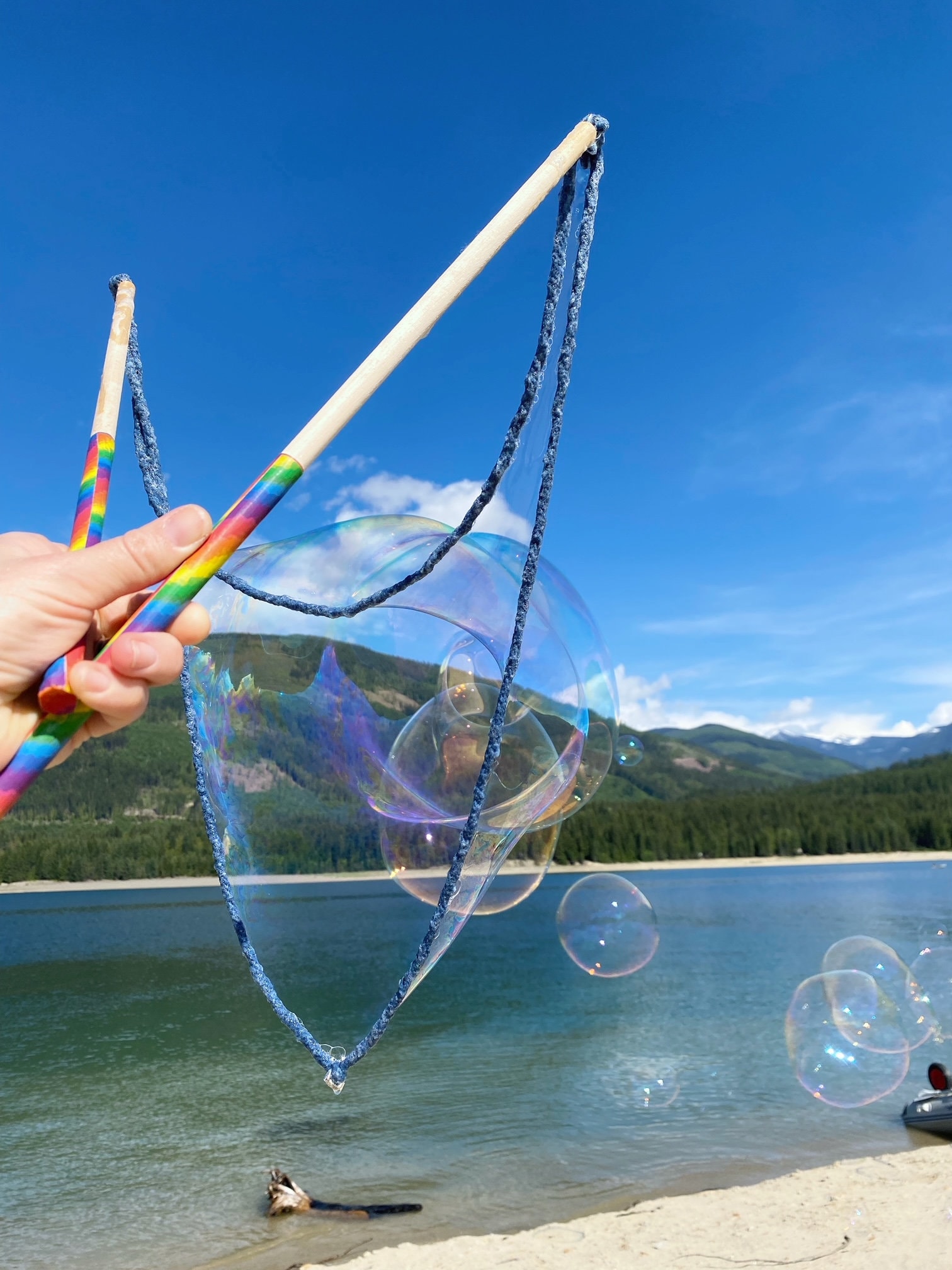 Baguettes à Bulles géantes, parfaites pour Les Enfants pour Jouer Seuls ou avec des Amis, (Lot