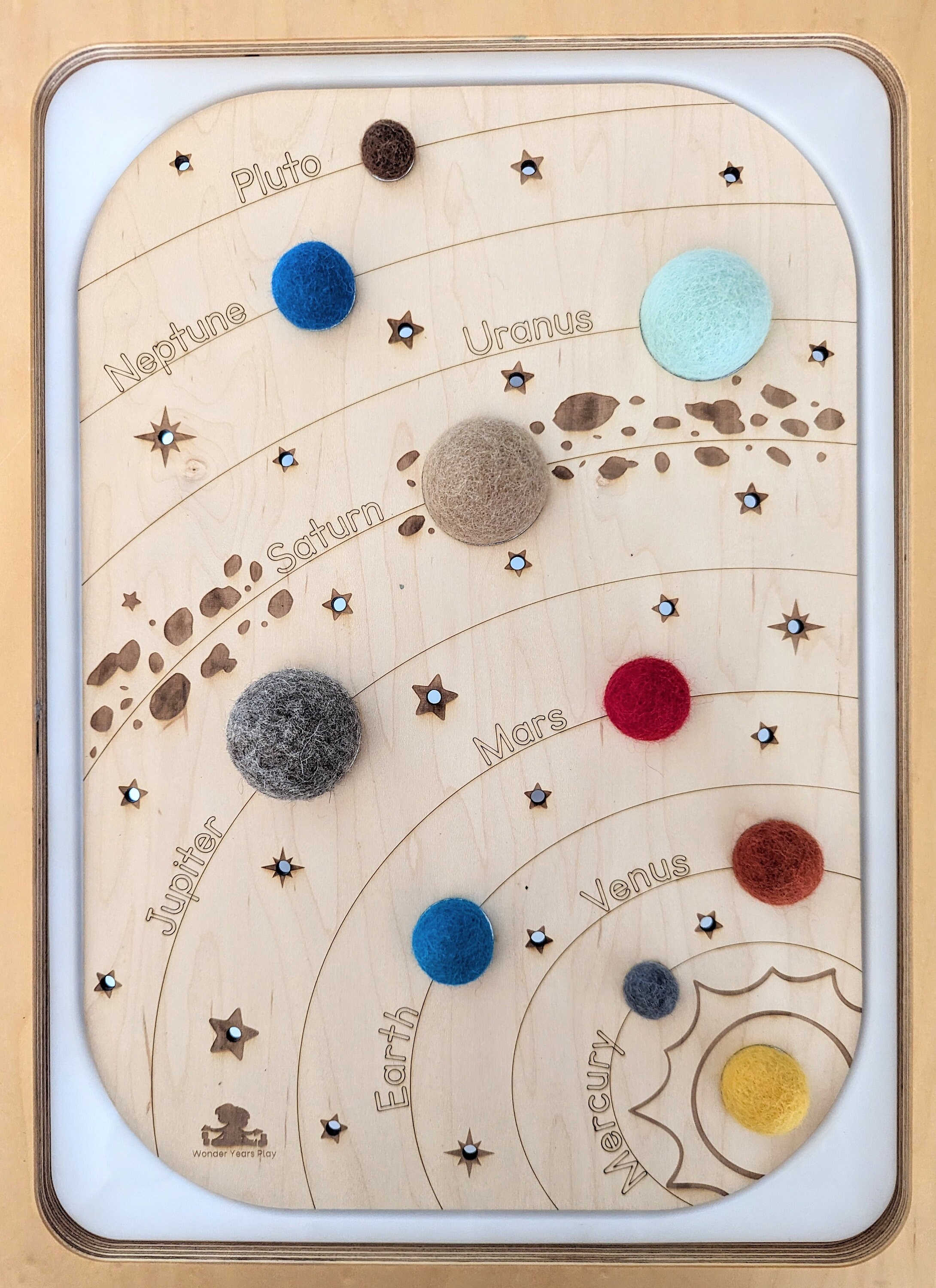 Flisat Solar System Insert and Felt Planets Play Set / Montessori Space ...
