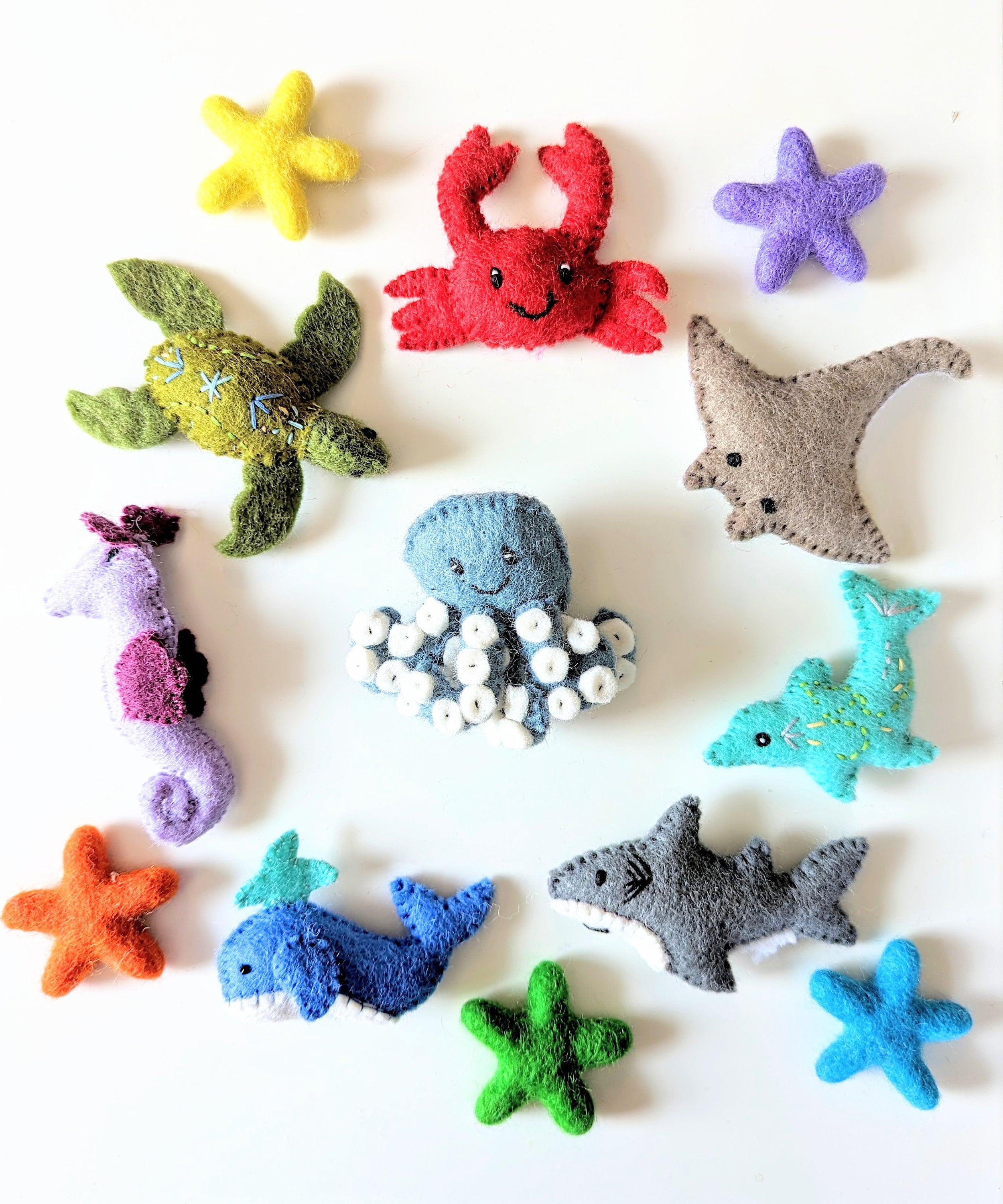 Felt Sea Creatures -  New Zealand