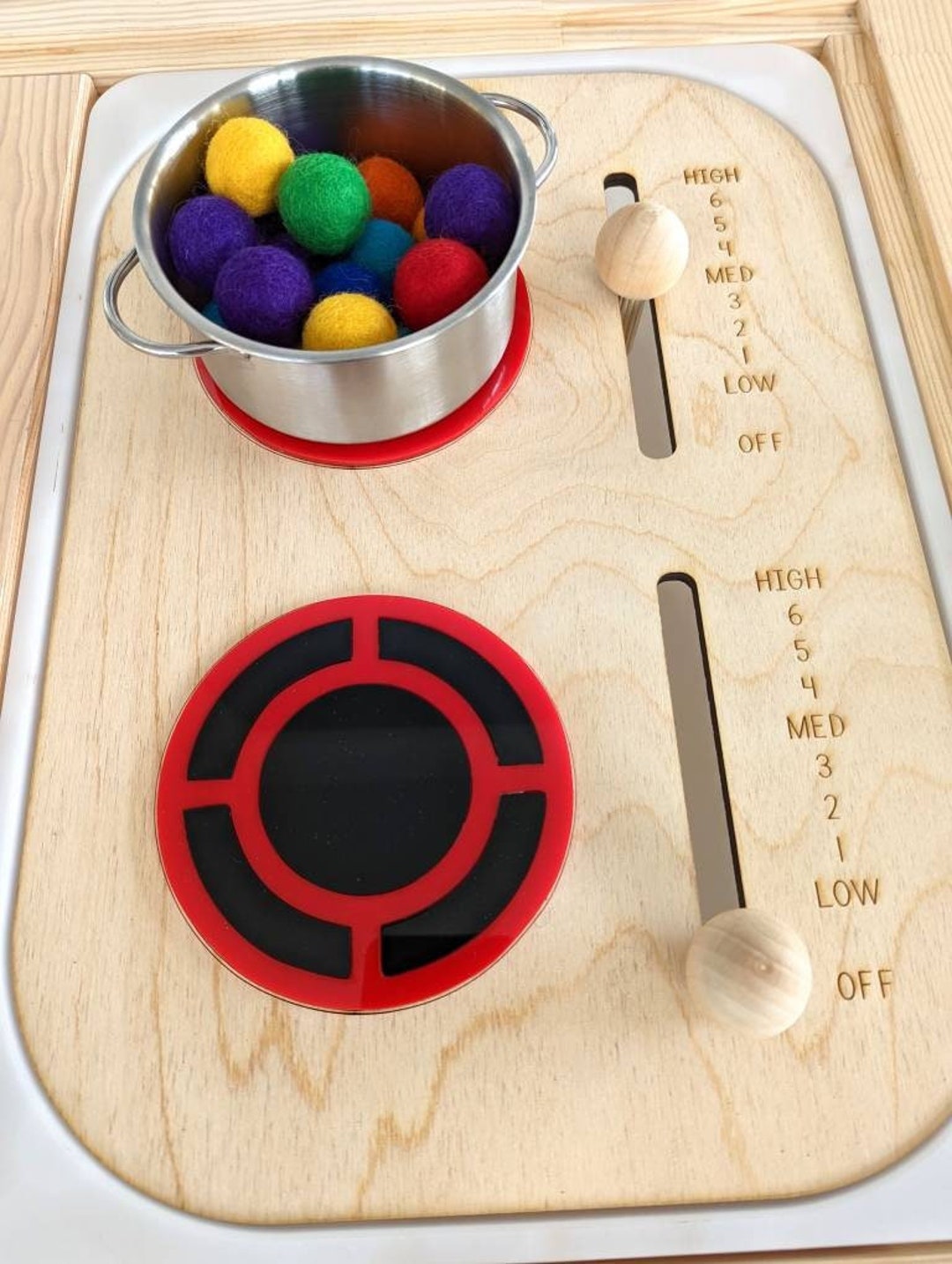 Stove Top Insert / Stove Top Lid / Stove Insert / Play Kitchen / Mud