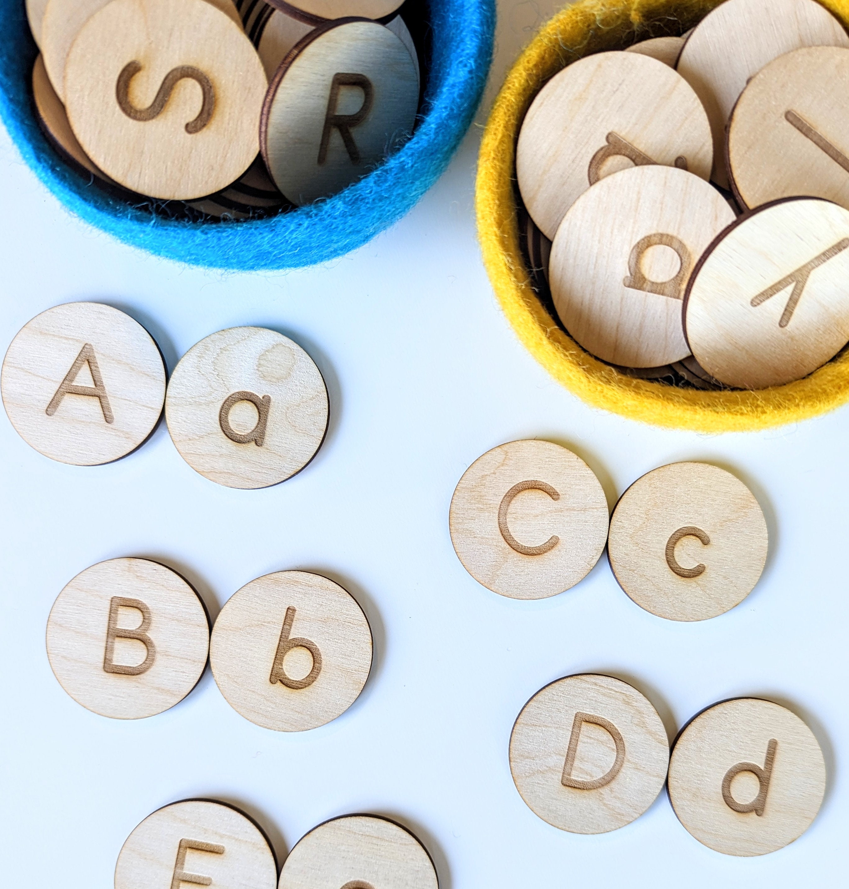 Wooden English Alphabet Letters, Letters Jigsaw, Montessori Puzzle,  Personalized Alphabet Board, Wooden Letter Puzzle, Alphabet Toy, Letter, 