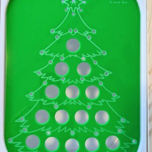 Christmas Tree Insert / Flisat Christmas Insert / Christmas Board / Christmas Sensory Bin / XMAS Insert / Christmas Tree Peg Board / Trofast Green Acrylic