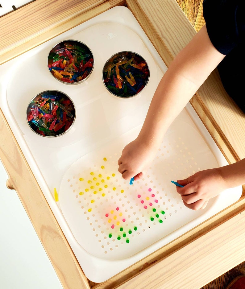 Flisat Light Peg Board / Acrylic Peg Board / Flisat Light Etsy