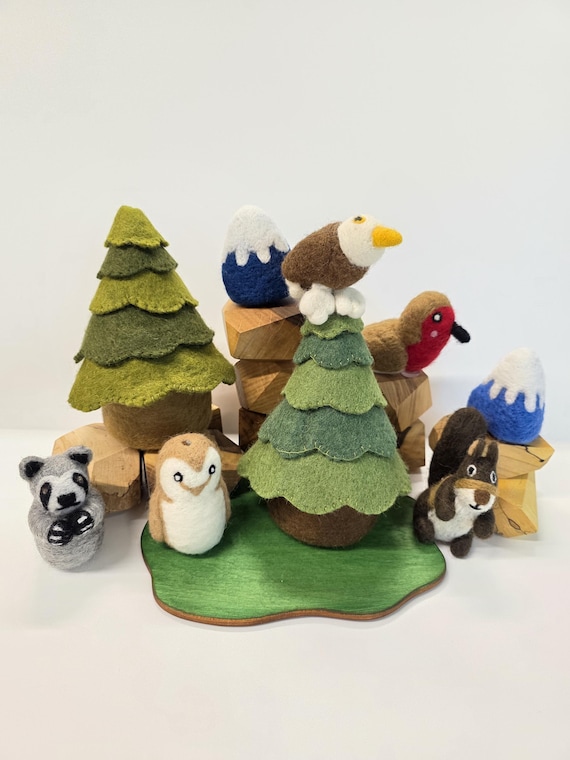 羊毛フェルト 作品 森のクリスマスパーティー 【バラ売り可】 羊毛フェルト 作品 森のクリスマスパーティー 【バラ売り可】 【公式通販】
