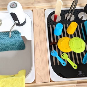 Kitchen Sink Play Set / Flisat Sink Insert / Play Sink / Flisat Dish Rack / Flisat BBQ Insert / BBQ Grill / Play Kitchen / Flisat Insert