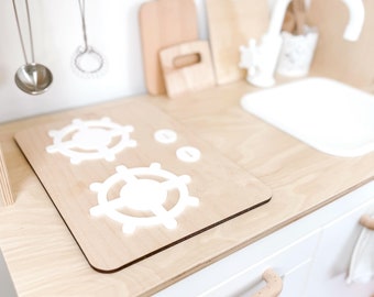 Cocina de juguete personalizable Ikea Duktig: mejora tu elección de colores / Reemplazo de estufa de madera para cocina Ikea / Estufa de leña acrílica