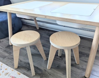 Sensory Table Stool / Sensory Stool / Sensory Table Chair / Stool / Kid&#39;s Stool / Montessori Stool / Sensory Table / Wood Children&#39;s Stool