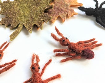 Felt Ants / Felted Ants / Wool Snail / Garden Bugs / Insects / Flisat Table Accessories / Montessori Bugs / Montessori Insects / Ants / Ant