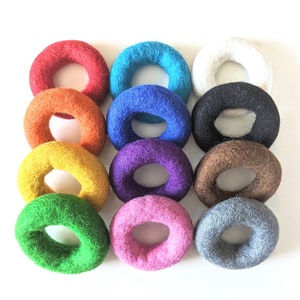 Large Felt Rings / Baby Toys / Felt Rings / Toy Rings / Montessori Rings / Waldorf Rings / Flisat Accessories  / Sensory Rings / Ring Game