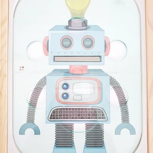 Flisat Sensory Bin Support and Stencil for DIY Printable Inserts - Make Printable Laminated Cardboard DIY Inserts Stable in a Sensory Bin image 3