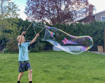 Giant Bubble Wand for Sensory Play, Autism Toy, Anxiety Toy / Handmade Bubble Wands / Giant Bubbles for Wedding Baby Shower Birthday Party