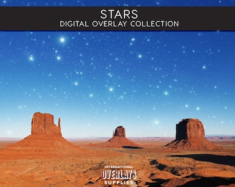 STARS OVERLAYS, Photoshop Overlays, Stars, Sky, Stars Overlay, Sky Overlays, Stars Overlays, Night Sky, Skies