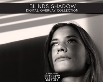 BLINDS SHADOW OVERLAYS, Photoshop Overlays, Blinds Shadow, Blinds Overlays, Digital Shadows, Light Overlay, Light Overlays, png