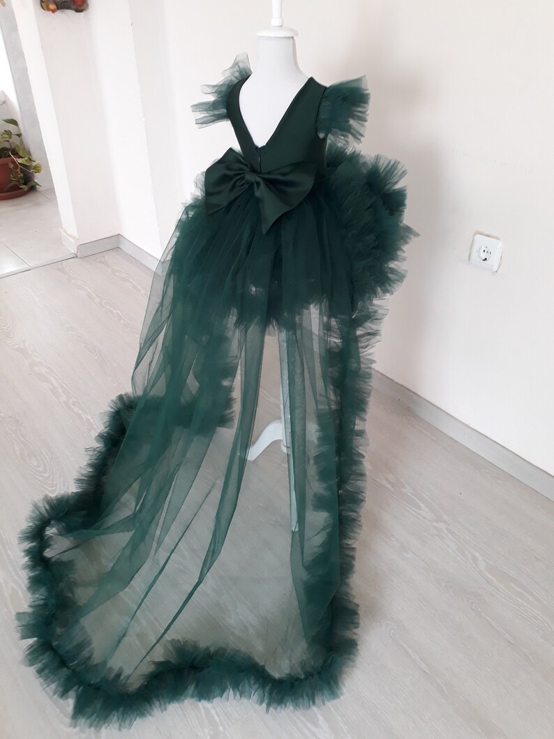 Green Girl Dress Princess Baby Dress Girl Dress 1 Year Etsy