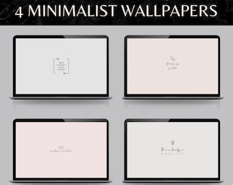 pic Macbook Aesthetic Minimalist Motivational Desktop Wallpaper motivational desktop etsy