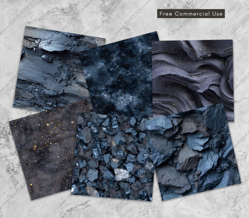 Seamless Printable Cosmic Fluid Art digital papers