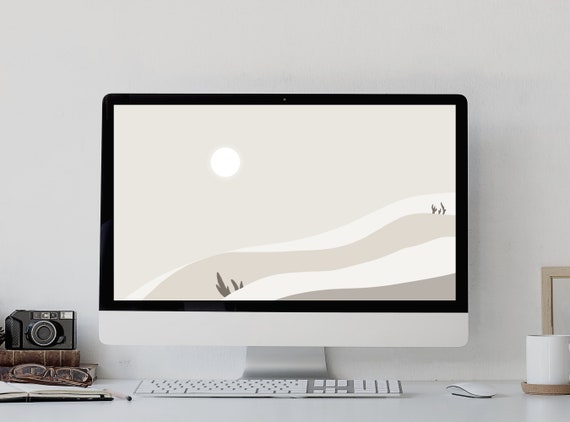 Download Minimalist Desktop Off White Logo Wallpaper