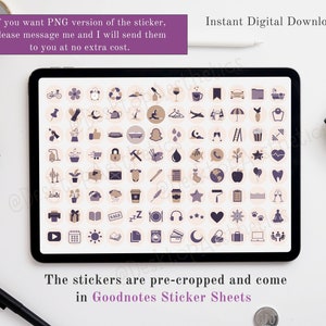 purple goodnotes digital sticky notes