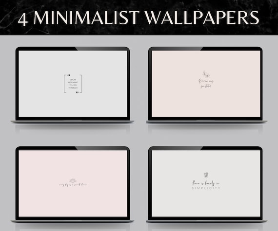 Buy 4 MINIMALIST Desktop Wallpaper for Macbook and Windows Online in India   Etsy