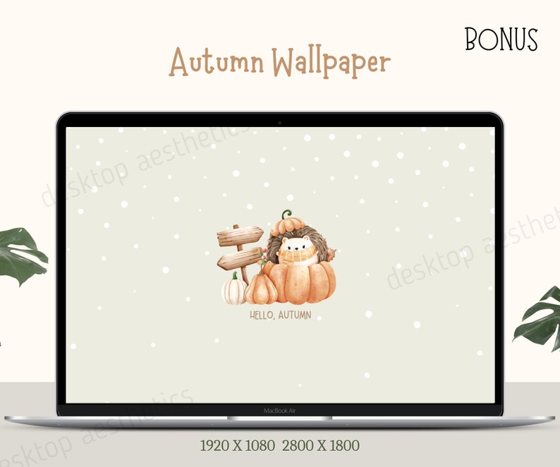38 Cozy Autumn Desktop Folder Icons Fall Aesthetic Icons Etsy
