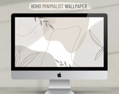 Minimalist Boho Wallpaper HD Mac Wallpaper Boho Digital - Etsy
